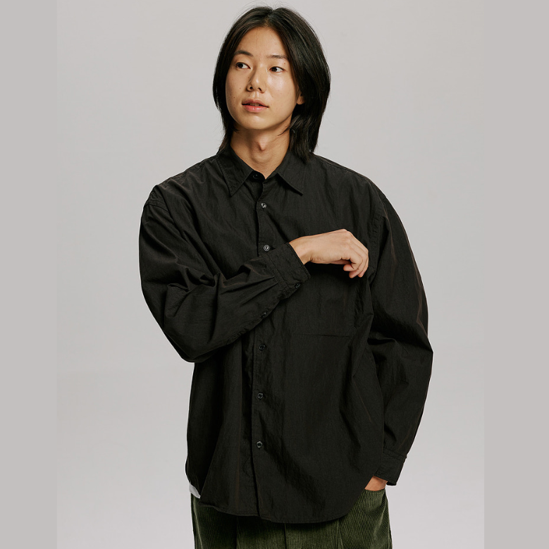 Soft Touch Relaxed Shirt 002 - Black