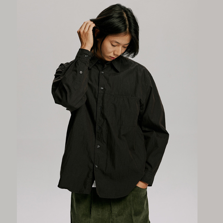 Soft Touch Relaxed Shirt 002 - Black