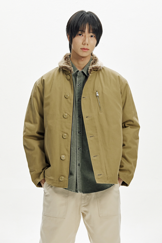 Edgar N-1 Deck Jacket - Beige