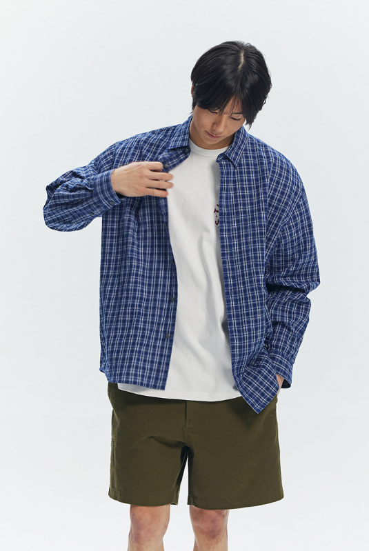 Washed Officer Chino Shorts - Olive