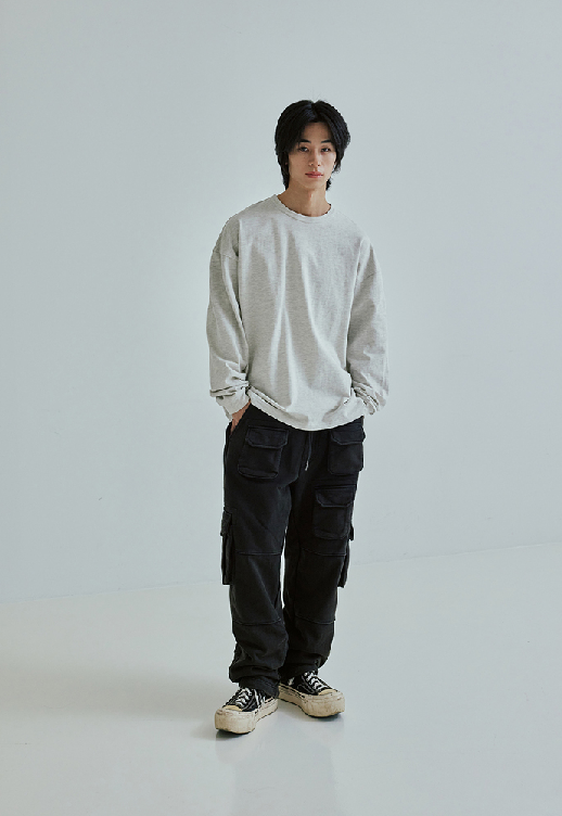 OG Double Rib L/S T-Shirt - Oatmeal
