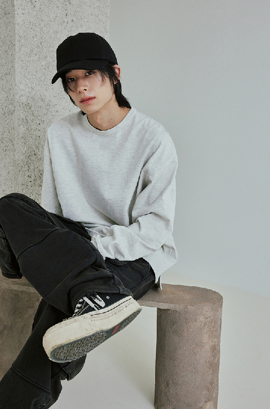 OG Double Rib L/S T-Shirt - Oatmeal