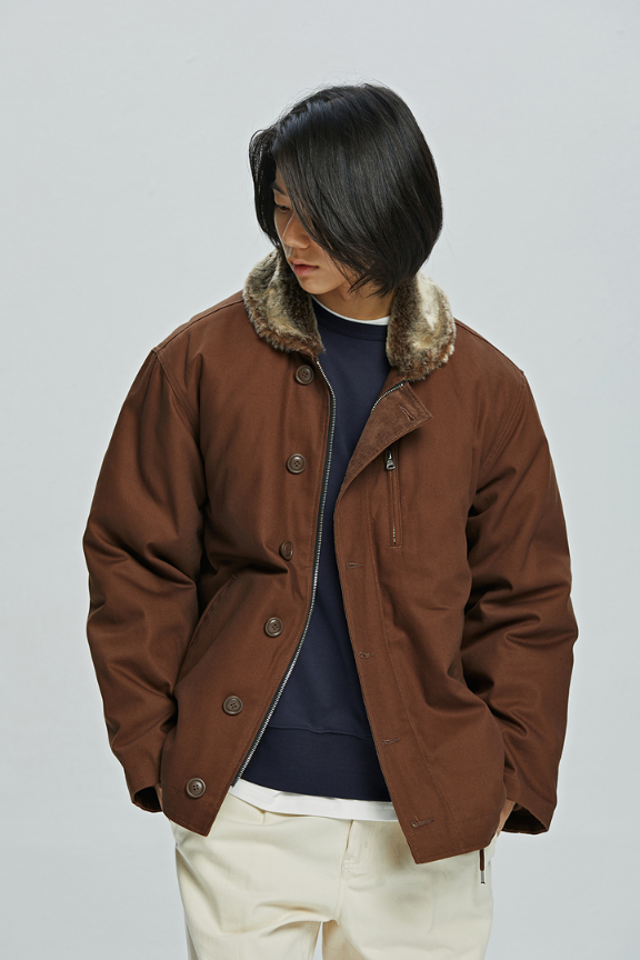 Edgar N-1 Deck Jacket - Brown