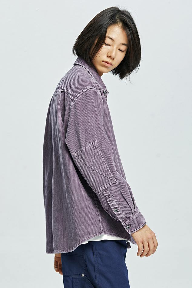 Pigment 8W Corduroy Shirt 002 - Purple