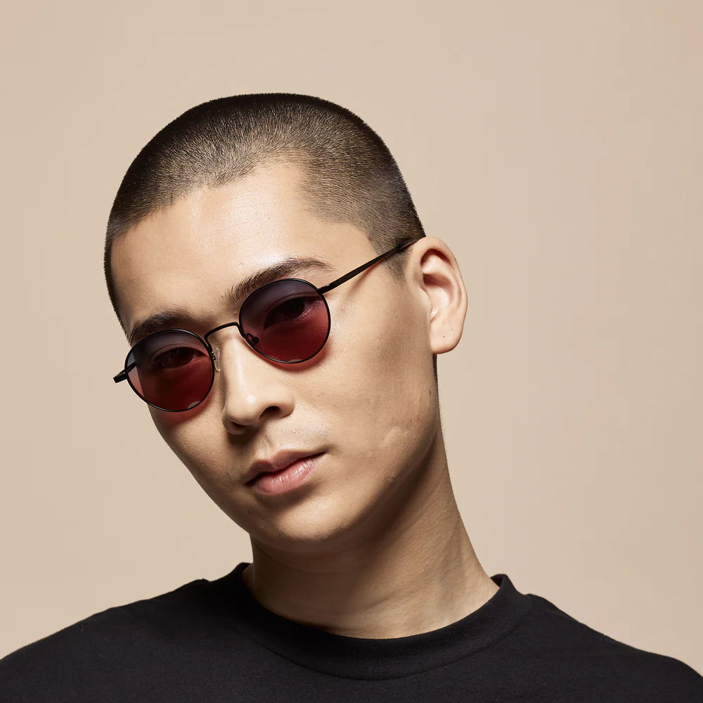 Billy Brushed Black Sunglasses & Boulevard Lens