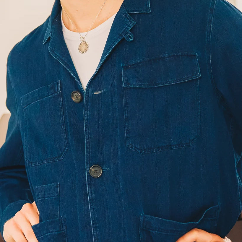 Bradwell Jacket - Indigo Blue Faye