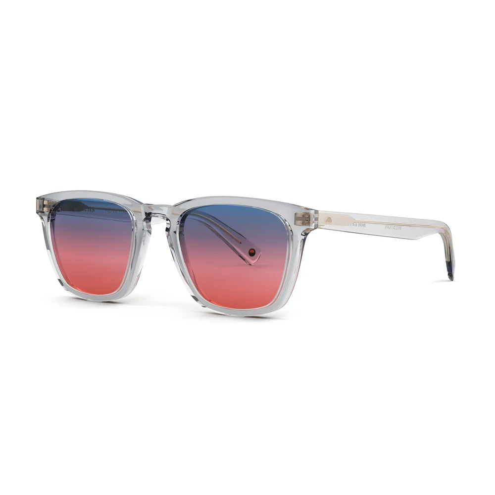 Weston Grey Crystal Sunglasses & Boulevard Lens