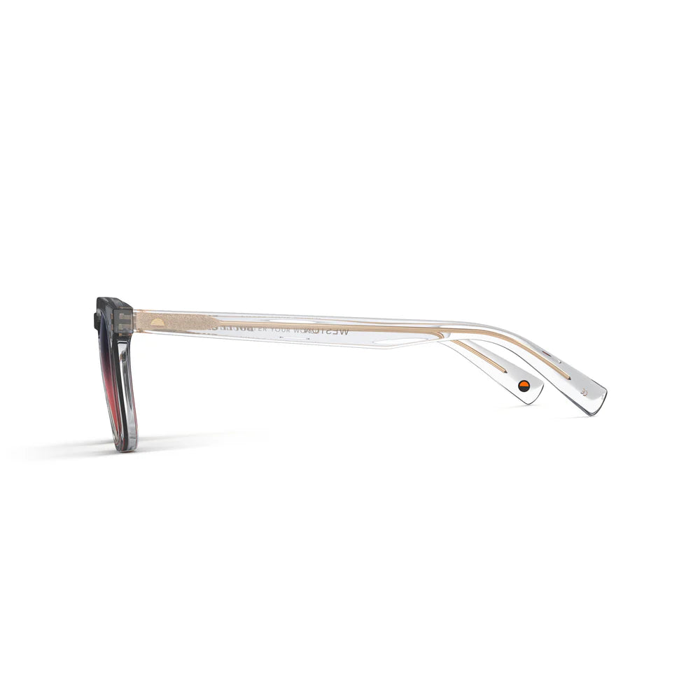 Weston Grey Crystal Sunglasses & Boulevard Lens
