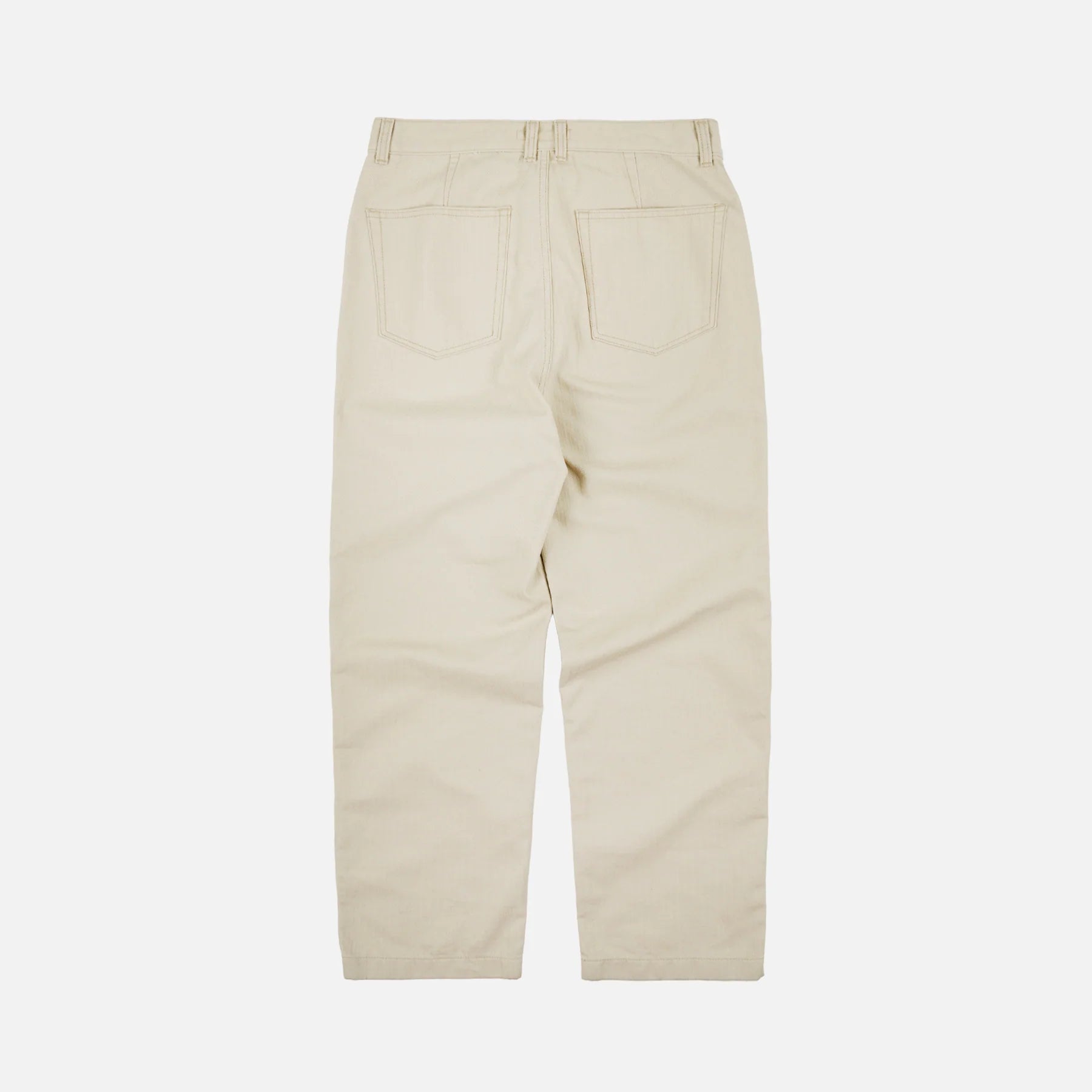 Army Denim Fatigue Pants - Beige