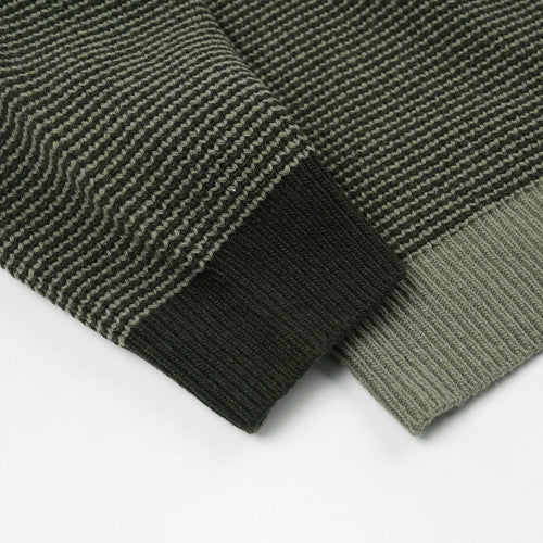 Rollneck Ringer Knit - Olive