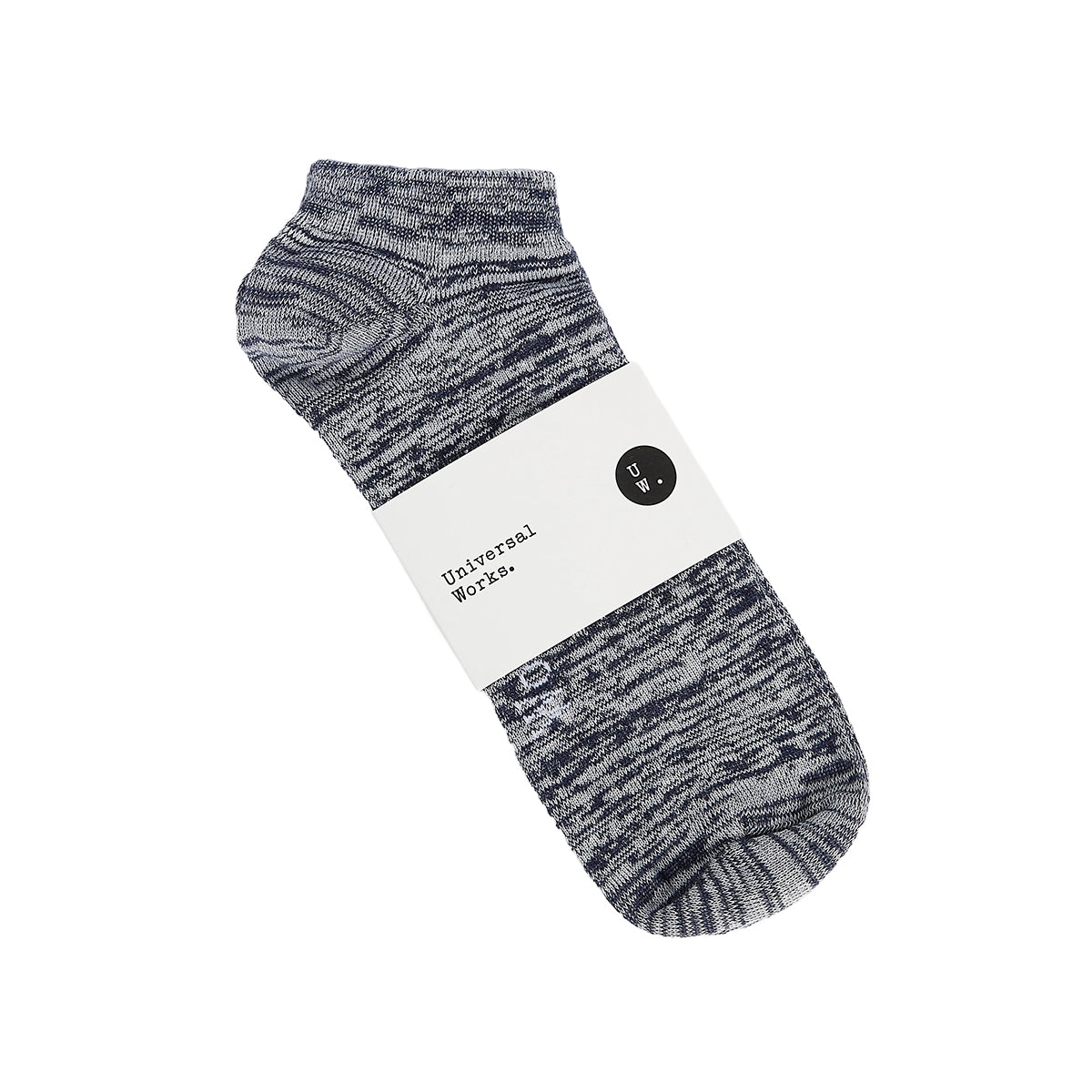 Ankle Slub Sock - Navy Slub Knit