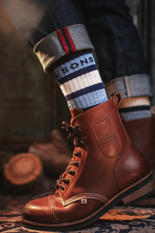 &SONS Baseline Socks - Navy