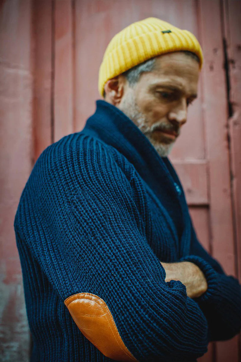 Pioneer British Wool Cardigan - Navy