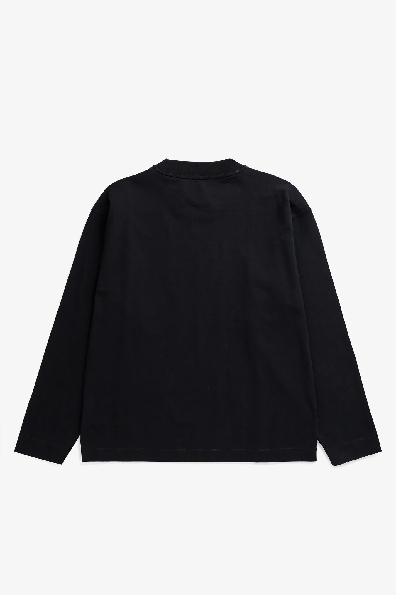 Isefjord Compact Cotton LS T-Shirt - Black