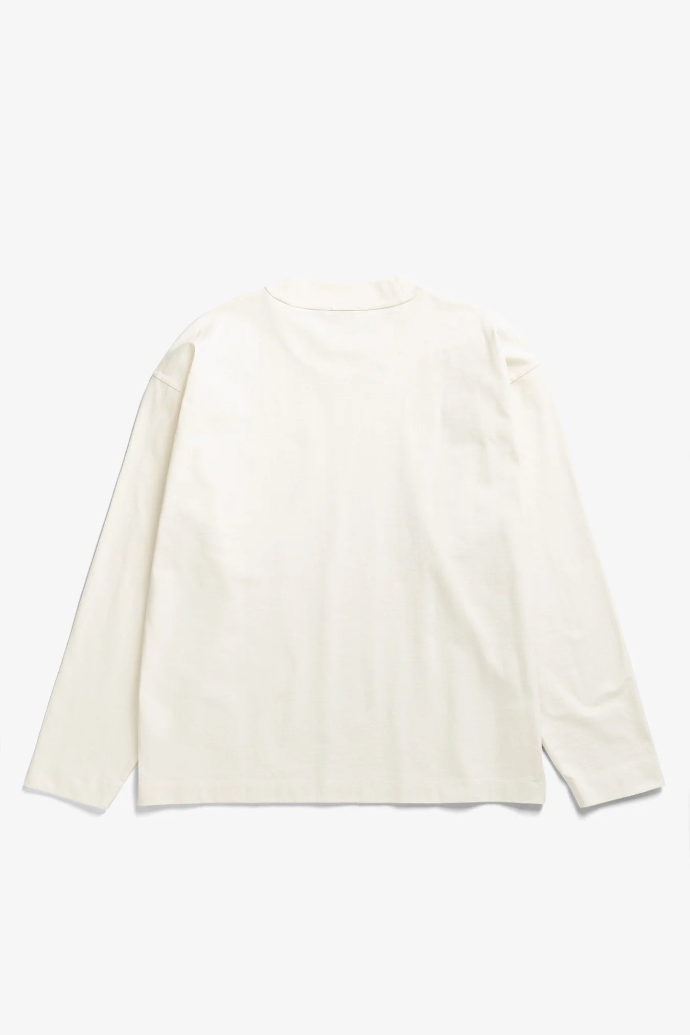 Isefjord Compact Cotton LS T-Shirt - Ecru