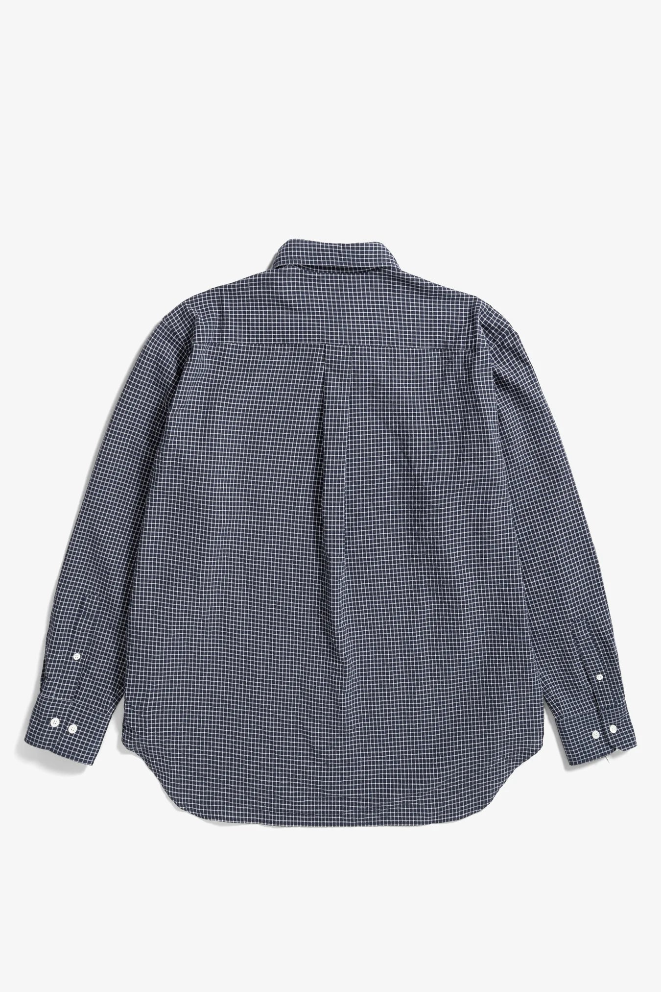 Espevik Check Oversized Shirt - Dark Navy