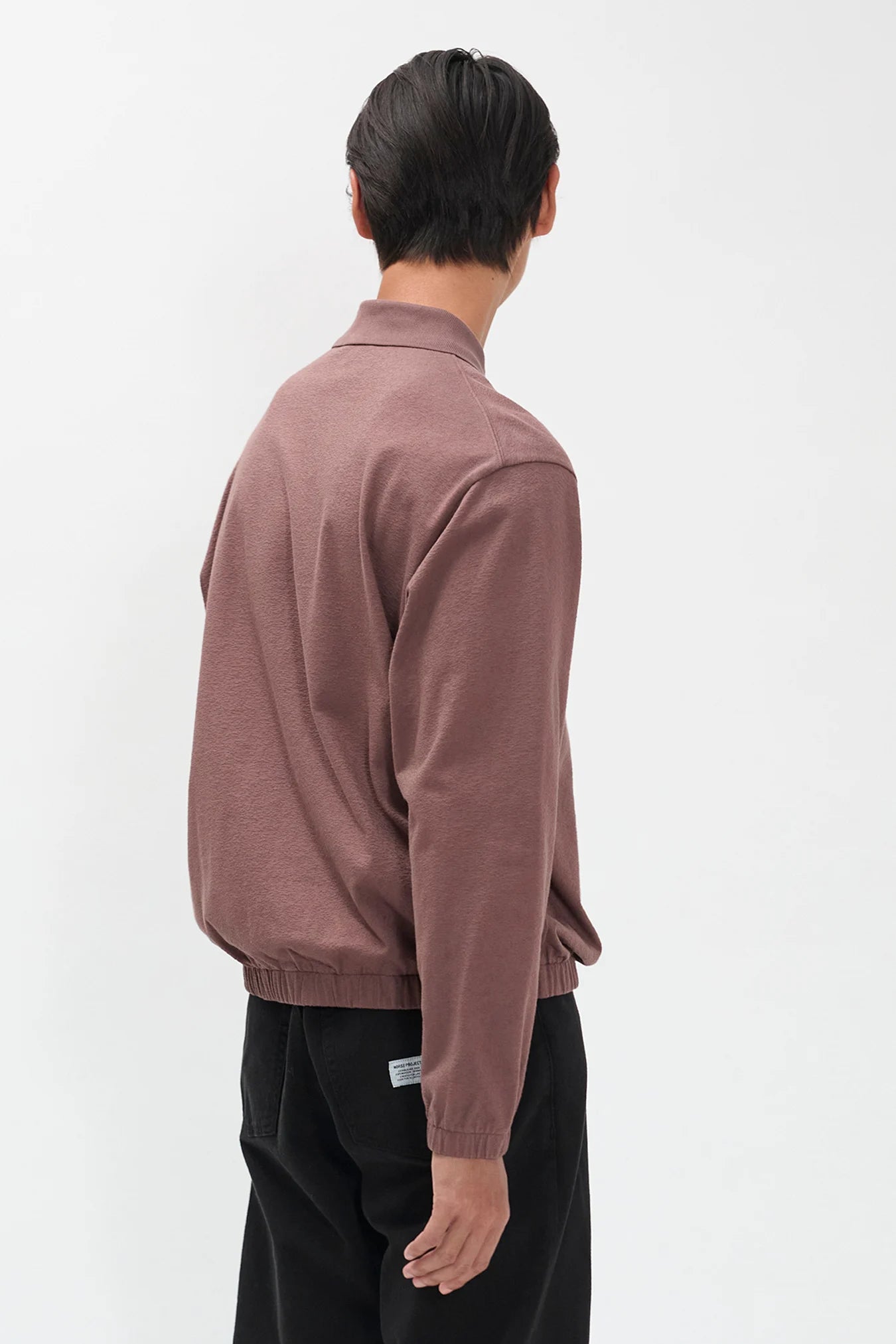 Sylane Relaxed Light Pile Jersey Polo - Peppercorn