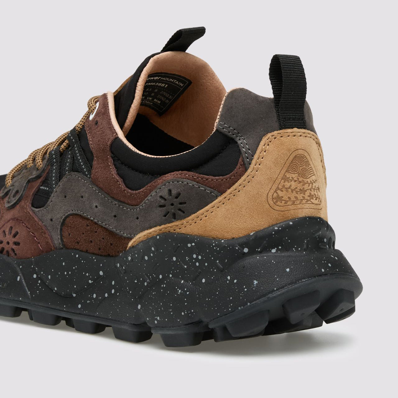 Yamano 3 Man Trainers - Dark Grey/Black/Dark Brown