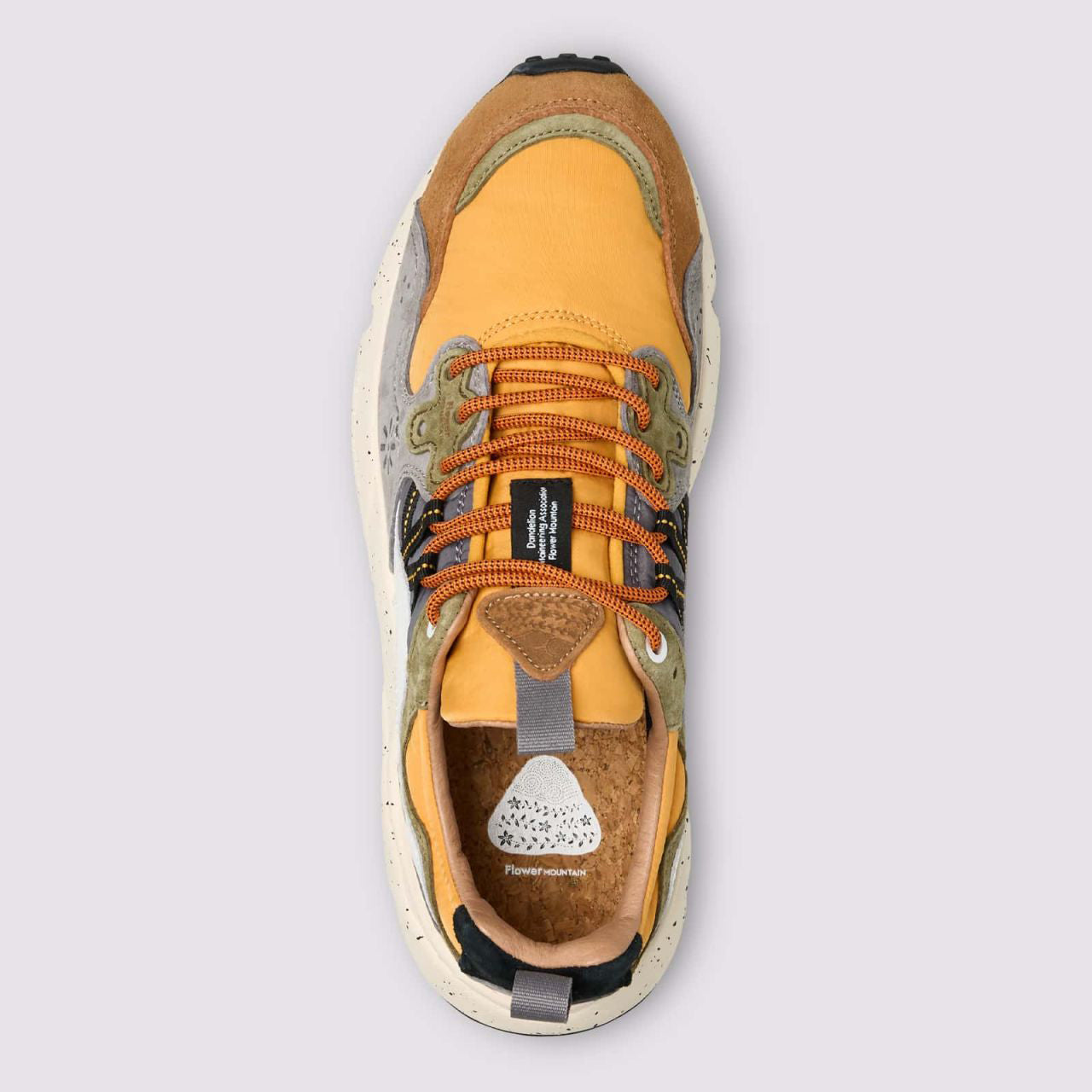 Yamano 3 Man Trainers - Warm Brown/Mustard/Orange