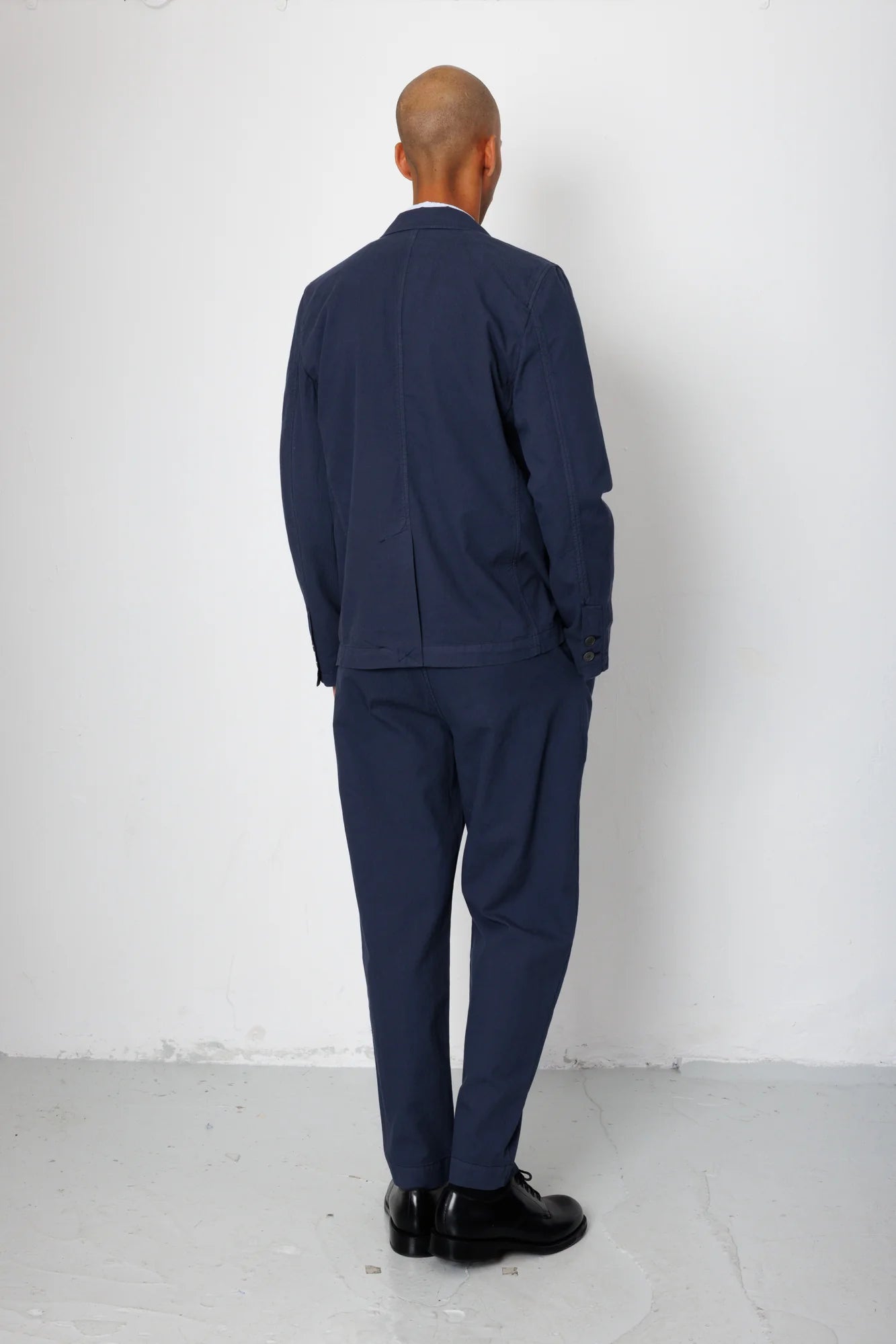 Assembly Suit Trousers - Soft Navy Mini Stripe