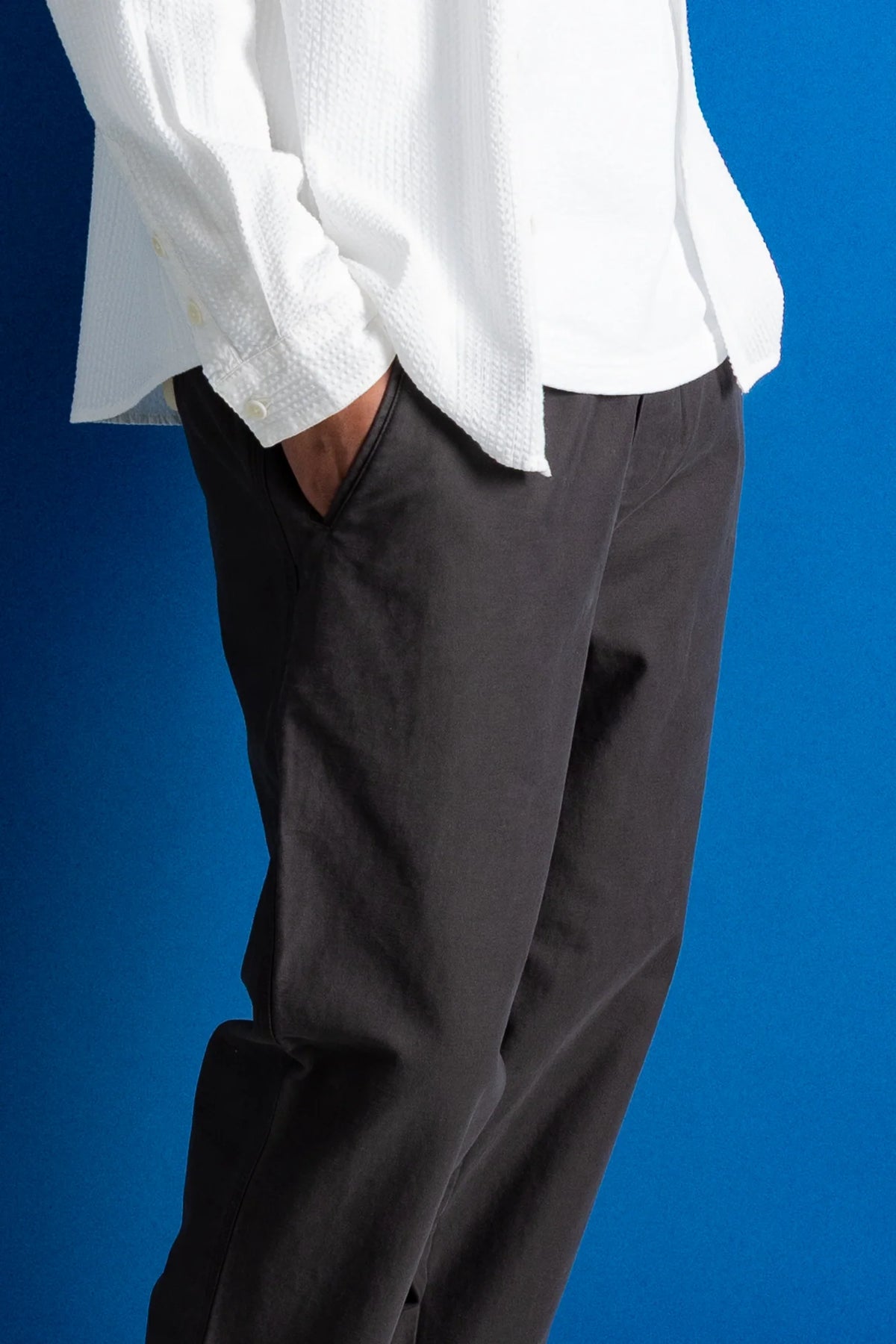 Assembly Pant - Charcoal Brown Slub