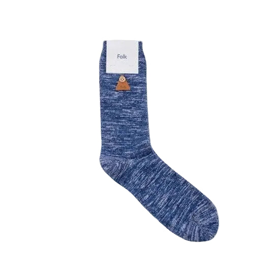 Melange Sock - Soft Navy Mix