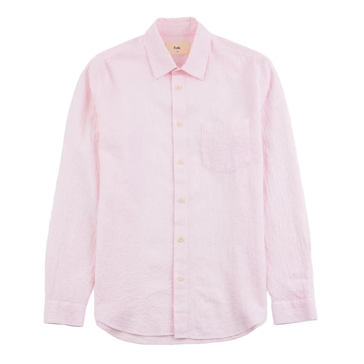 Relaxed Fit Shirt - Pink Fine Stripe