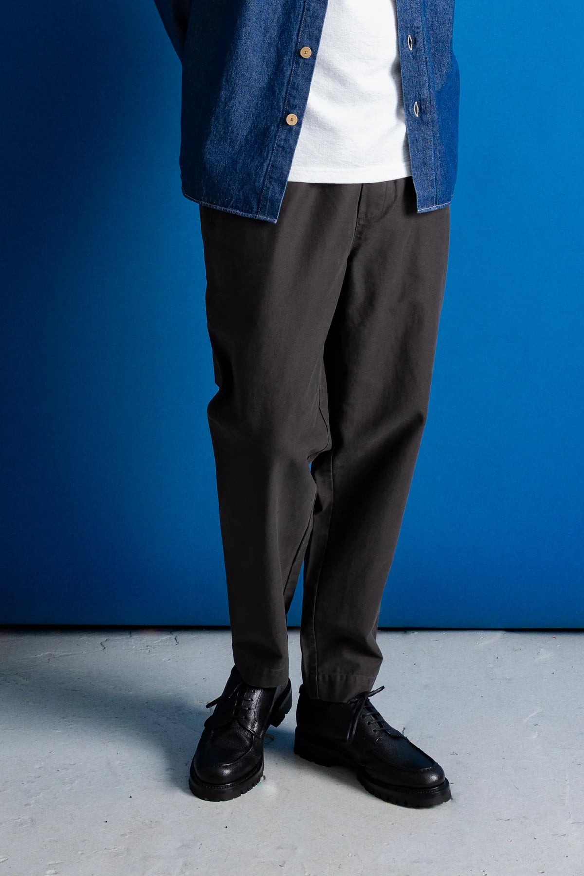 Assembly Pant - Charcoal Brown Slub
