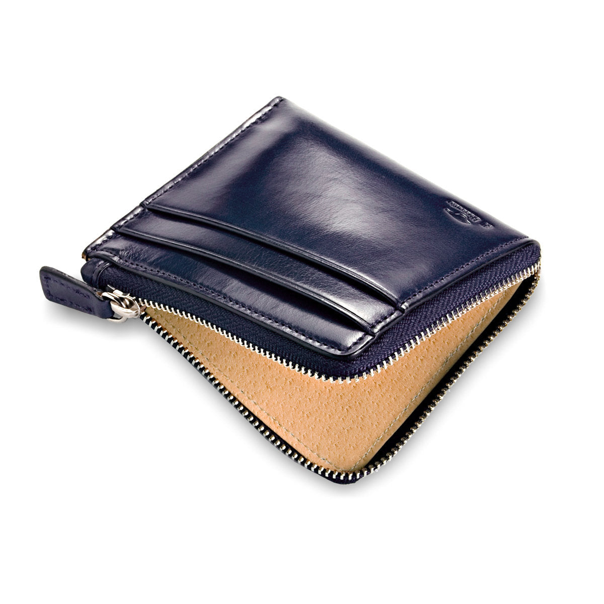 Zipped Wallet - Purple Navy