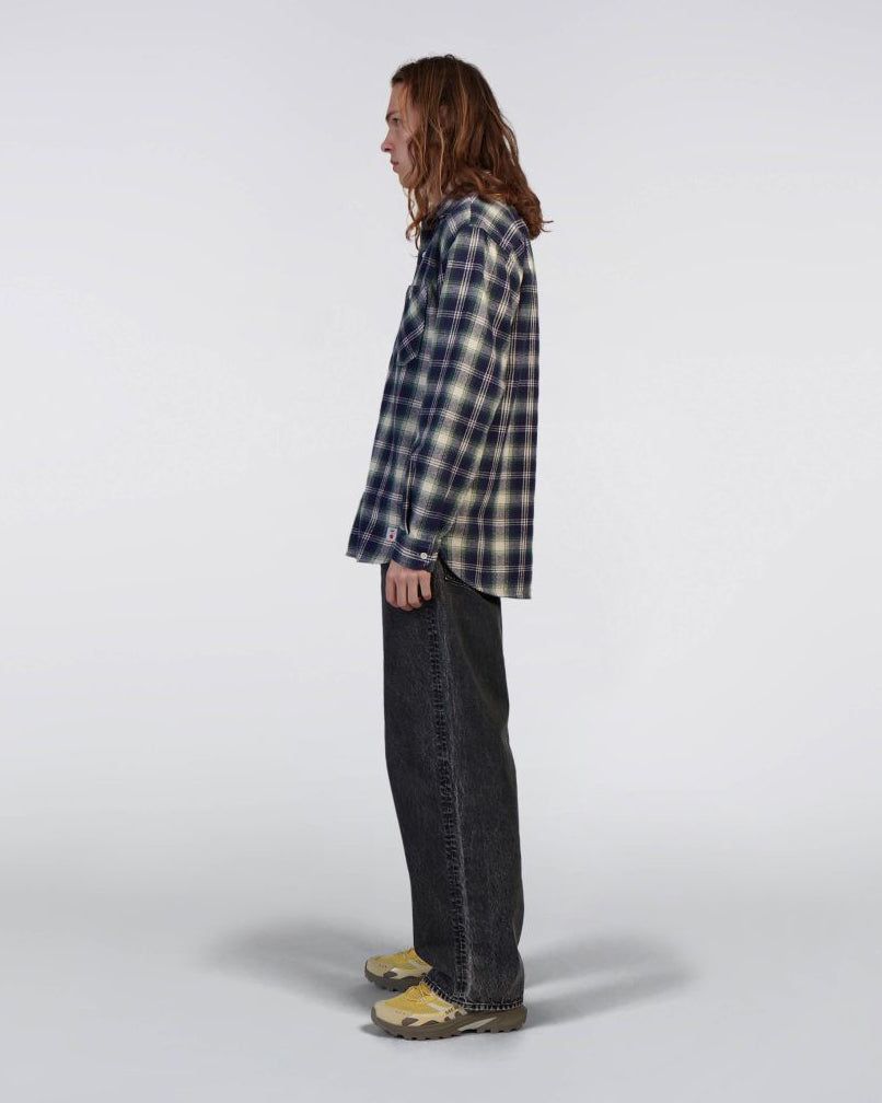 Work Shirt LS - Navy/Green