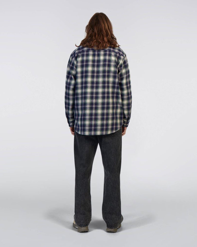 Work Shirt LS - Navy/Green