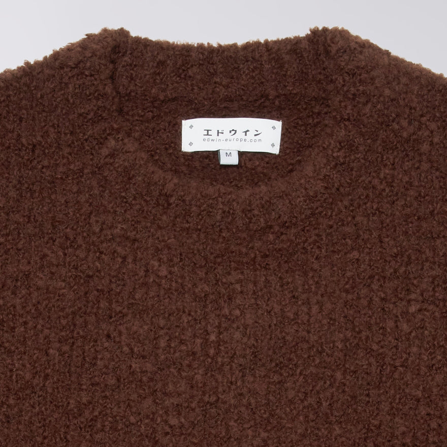Dun Textured Sweater - Rum Raisin