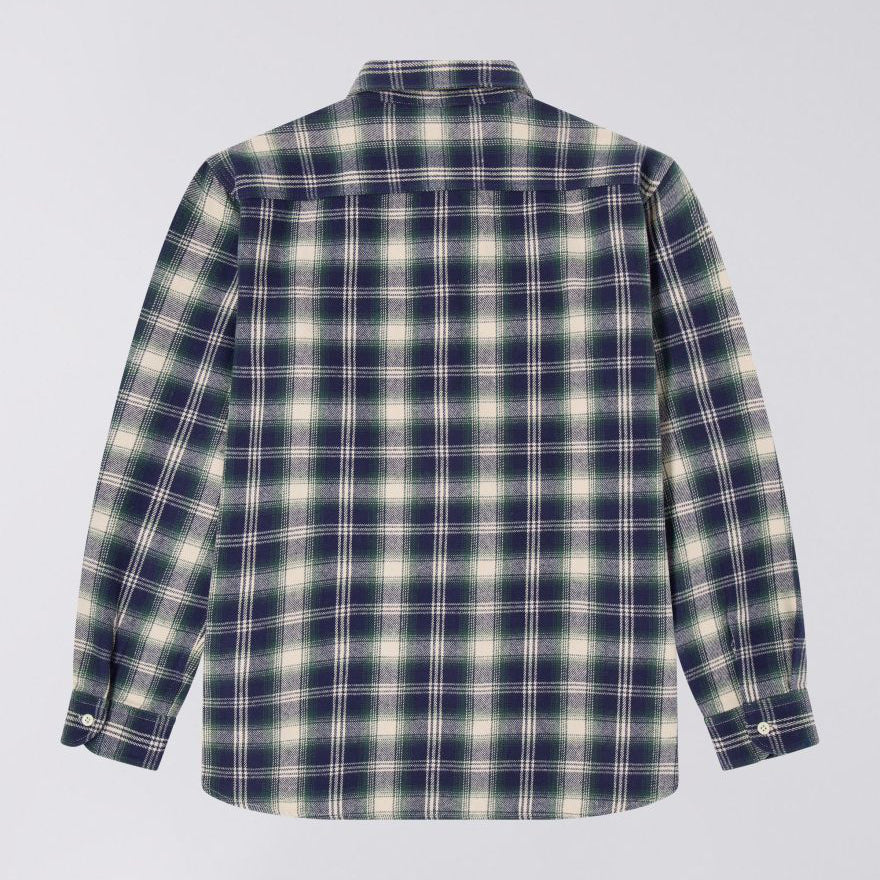 Work Shirt LS - Navy/Green