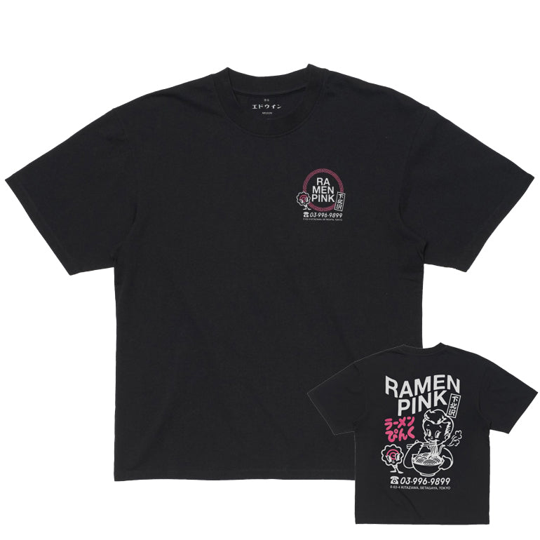 Ramen Pink T-Shirt - Black