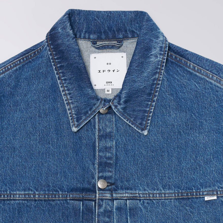 Freeland Jacket - Blue Mid Stone Wash