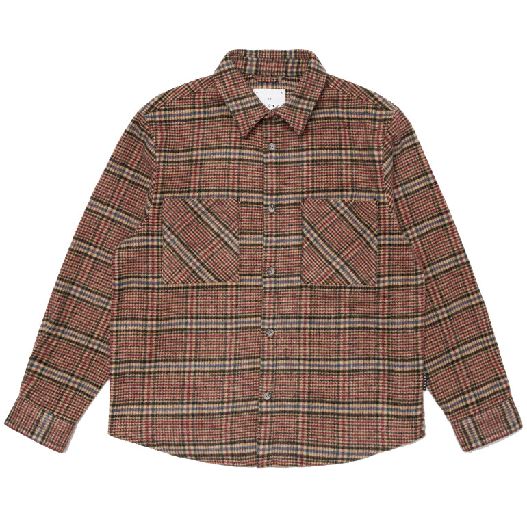 Julius Shirt - Burgundy/Blue
