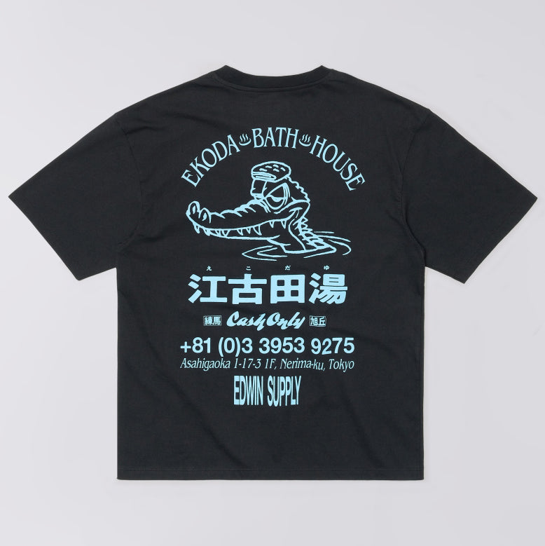 Ekoda Bath House T-Shirt - Black