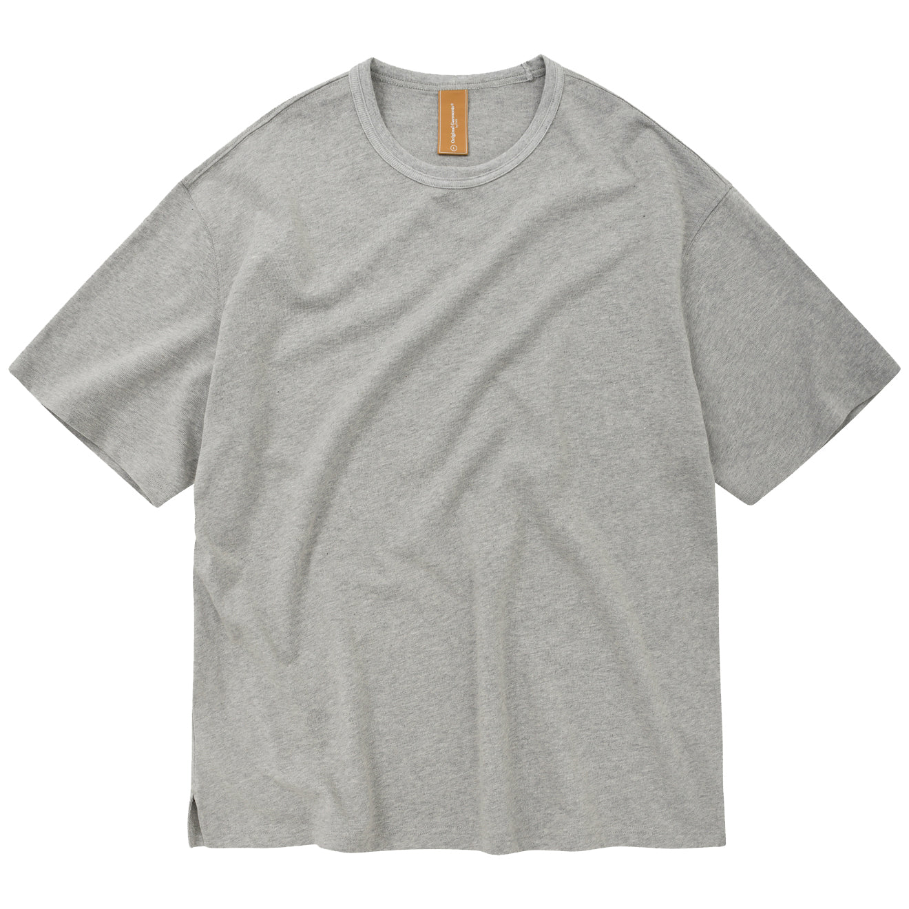 OG Double-Rib Oversized Tee - Grey Melange