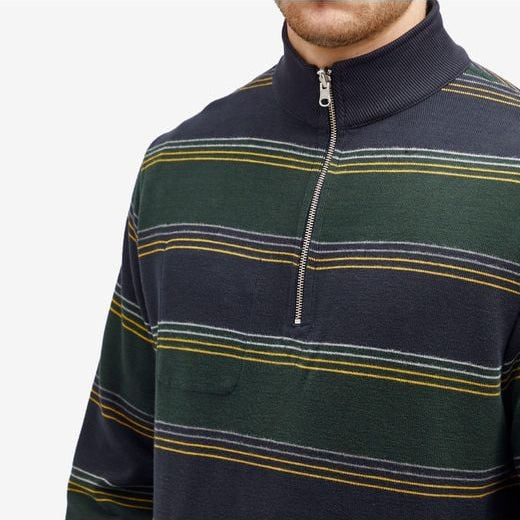 Reversible Half Zip Sweatshirt - Hinkley Navy/Green