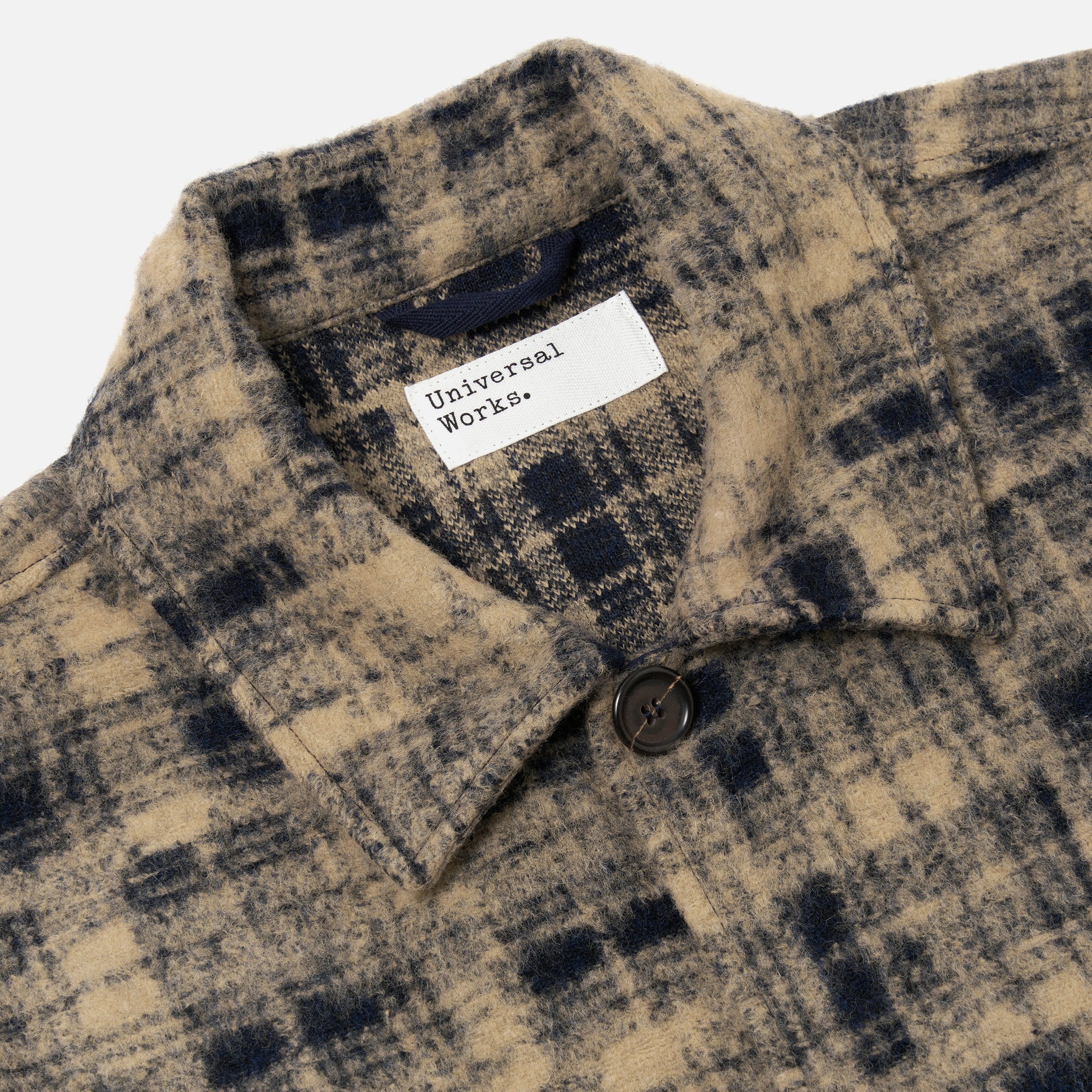 Rams Jacket - Navy Patch Check Fleece