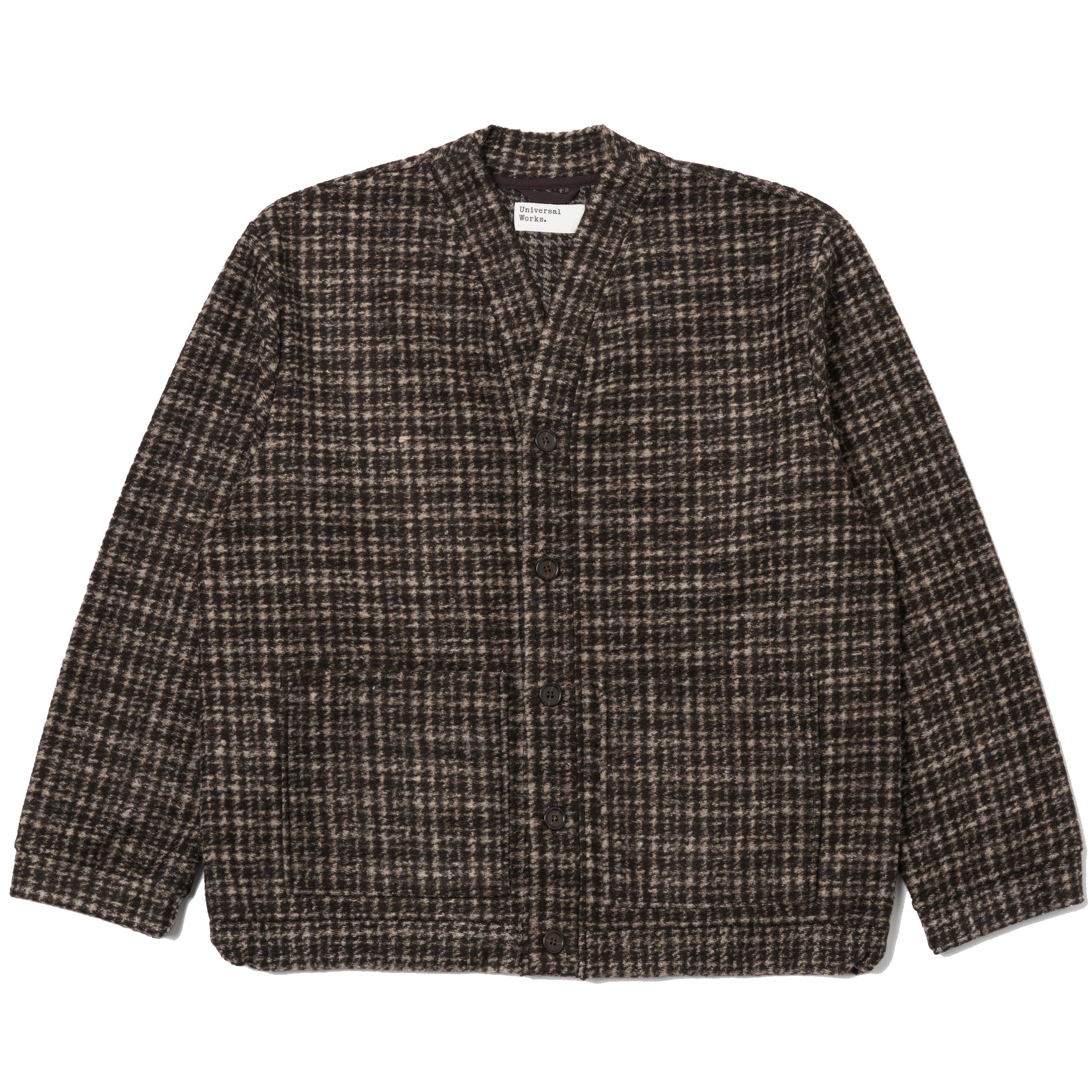 Advance Cardigan - Brown Jacquard Knit
