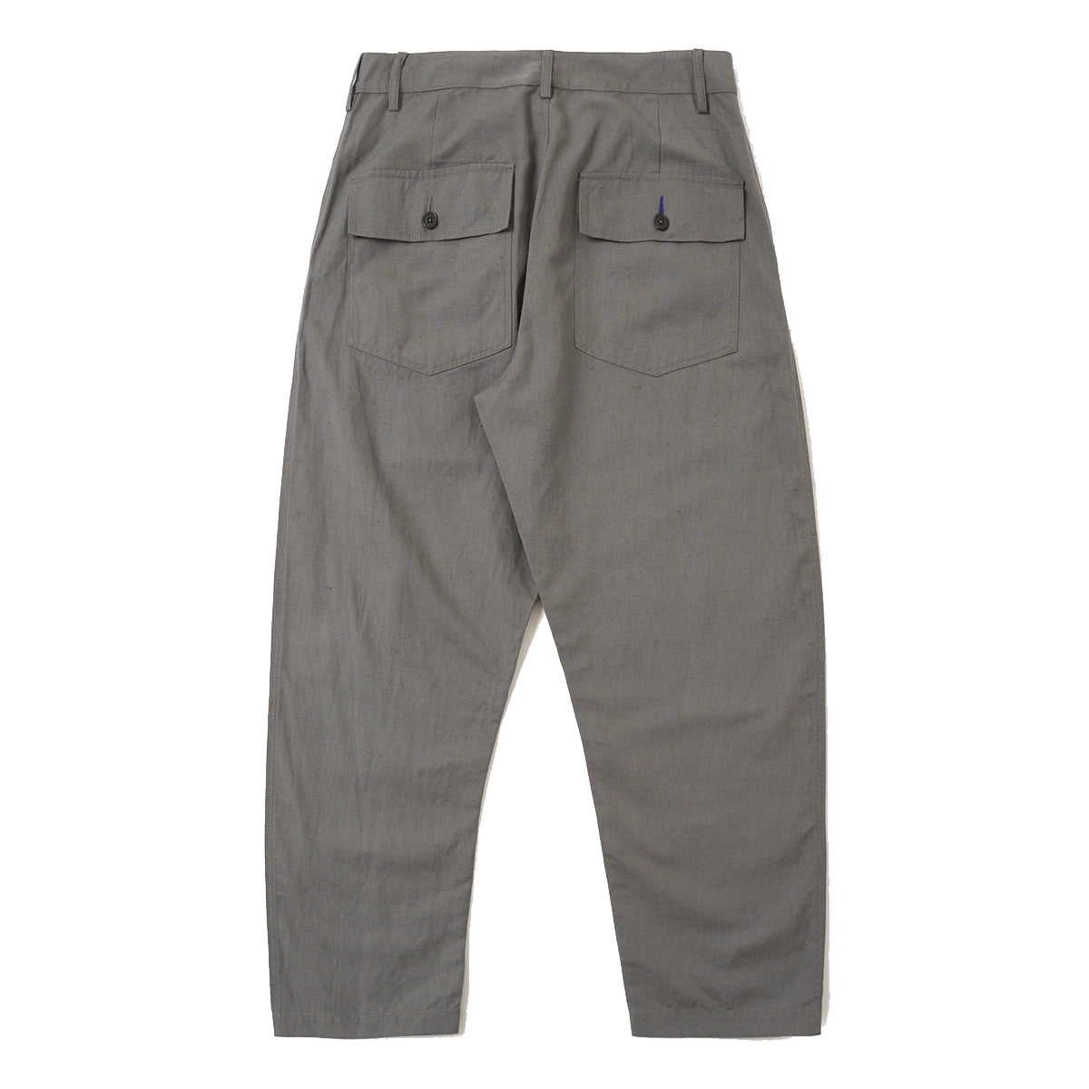 Dizzy Trouser - Mid Grey Linen Slub Weave