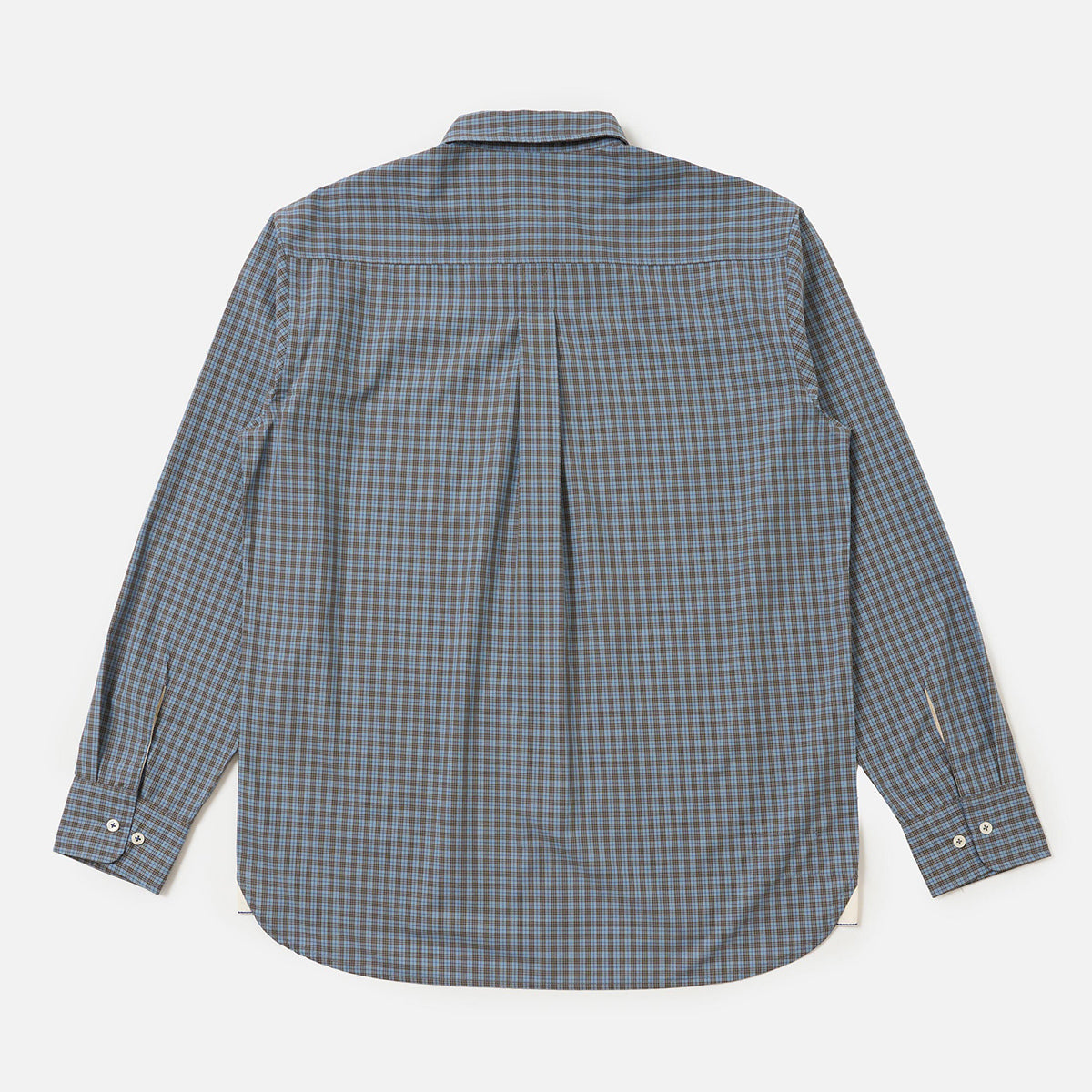 Lazy Day Shirt - Pale Blue Check Plaid