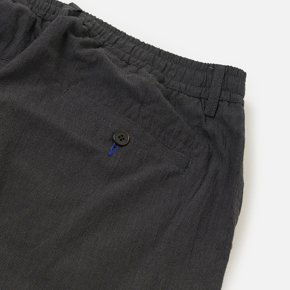 Pleated Track Pant - Charcoal Seattle Cotton