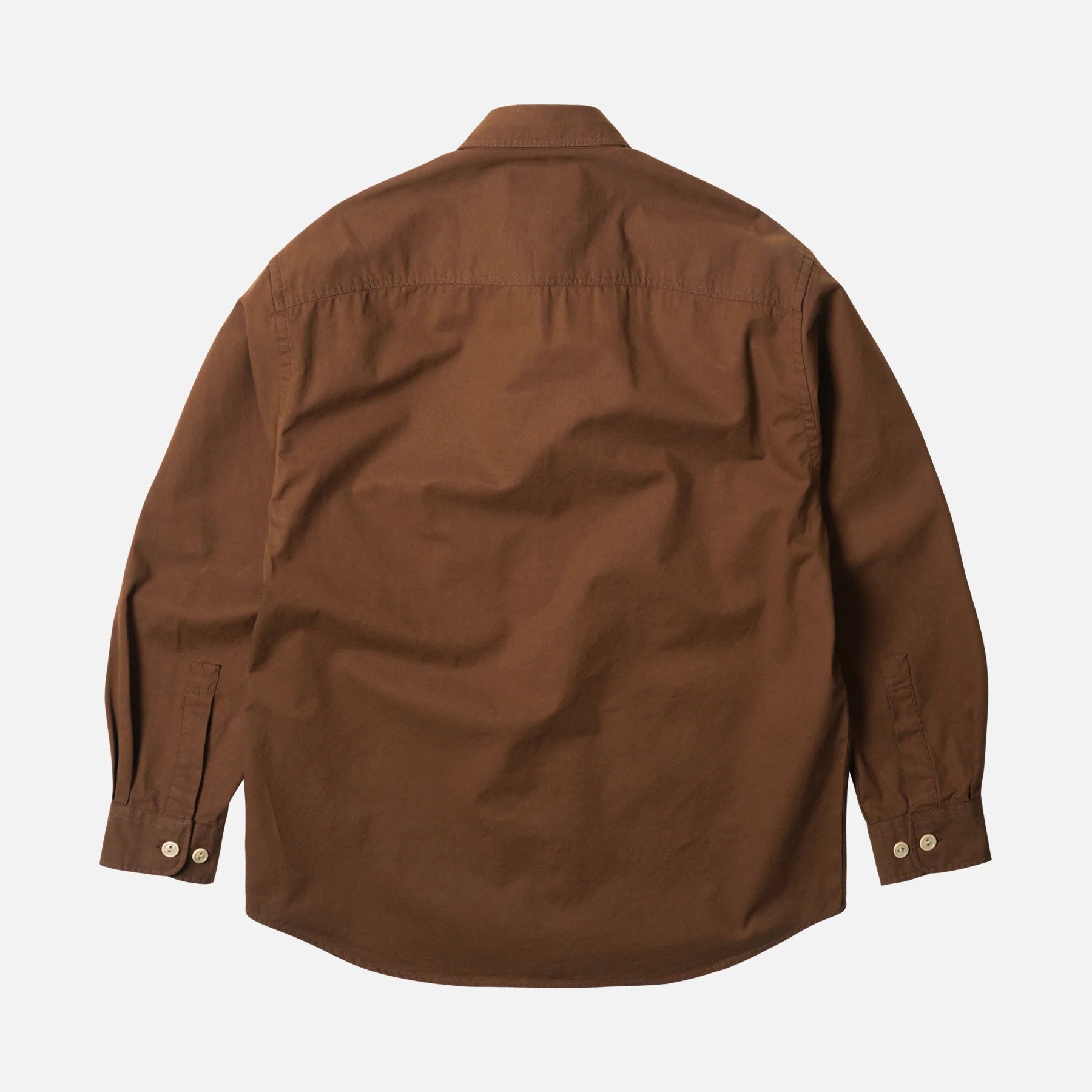 Cotton Pocket Loop Shirt - Brown