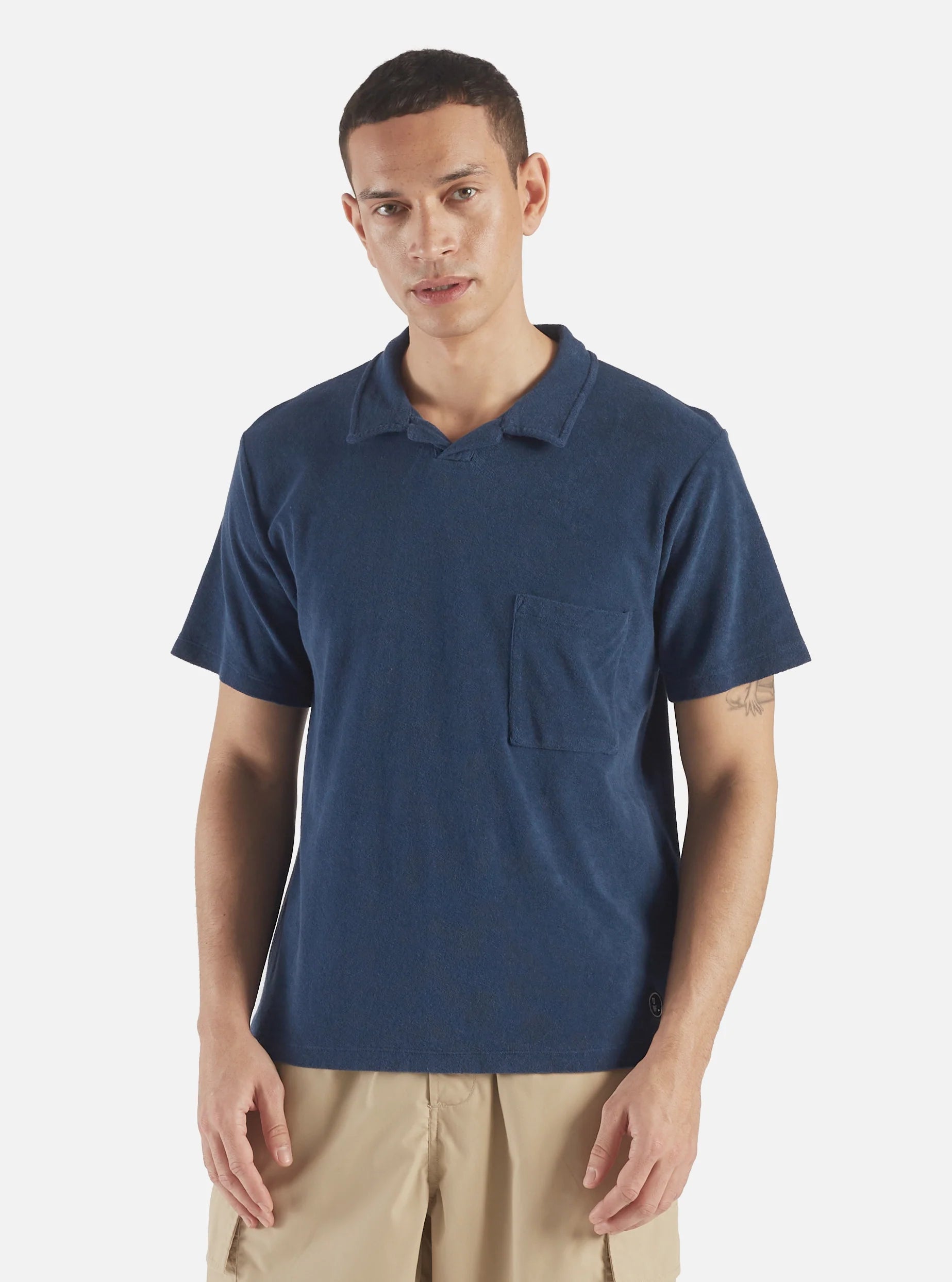 Vacation Polo - Navy L/Weight Terry
