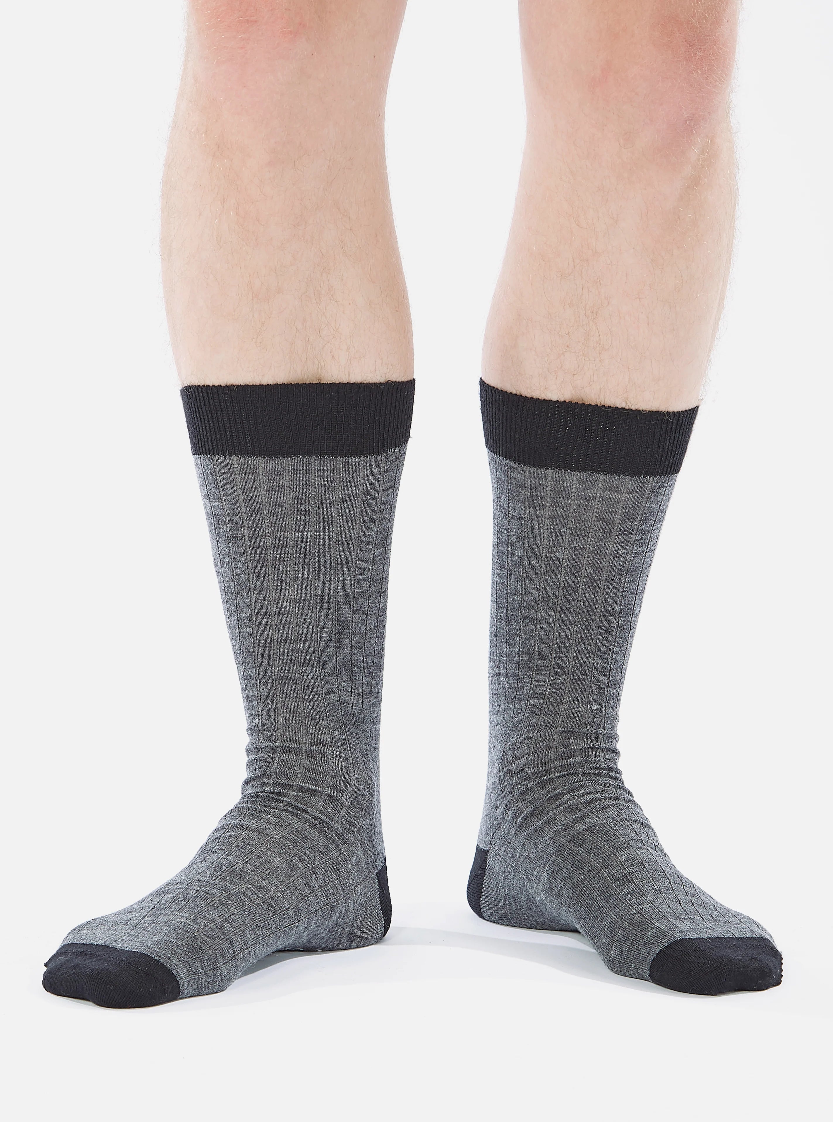 Merino Classic Sock - Grey Marl