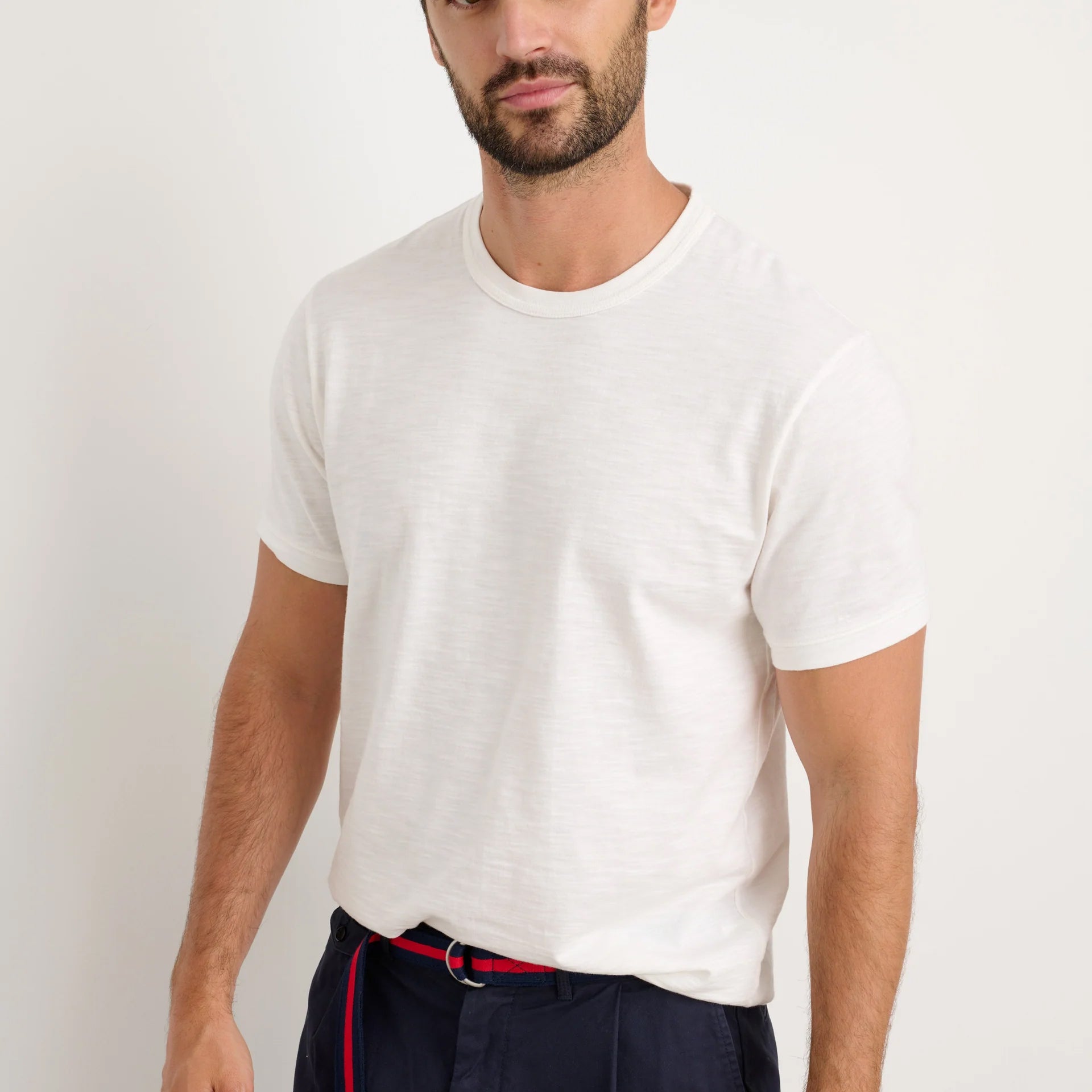 Slub Cotton T-Shirt - White