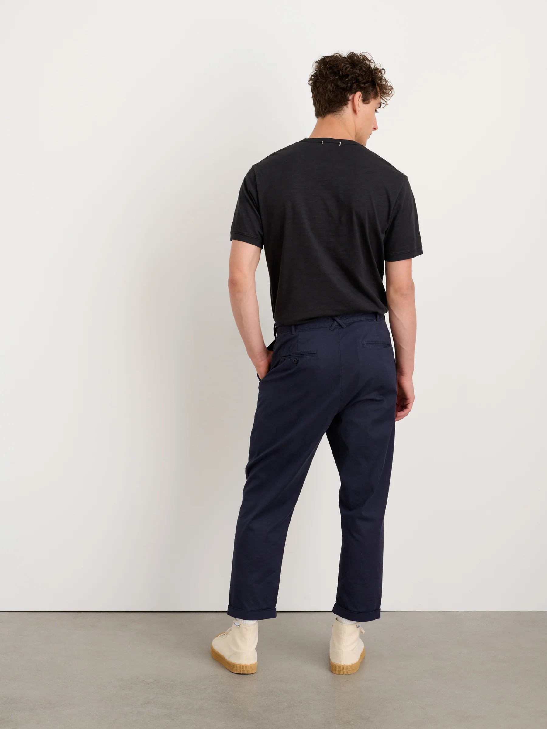 Slub Cotton T-Shirt - Black