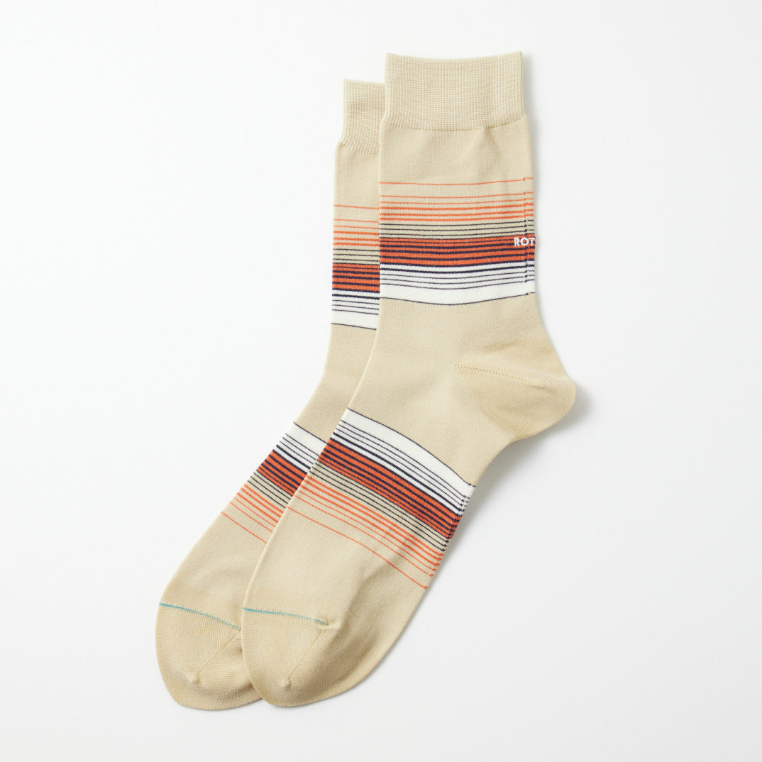 Horizon Stripe Socks - Beige